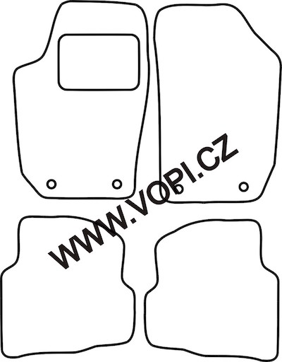 Autokoberce Škoda Fabia I 12/1999 - 2007 Perfectfit (4304)